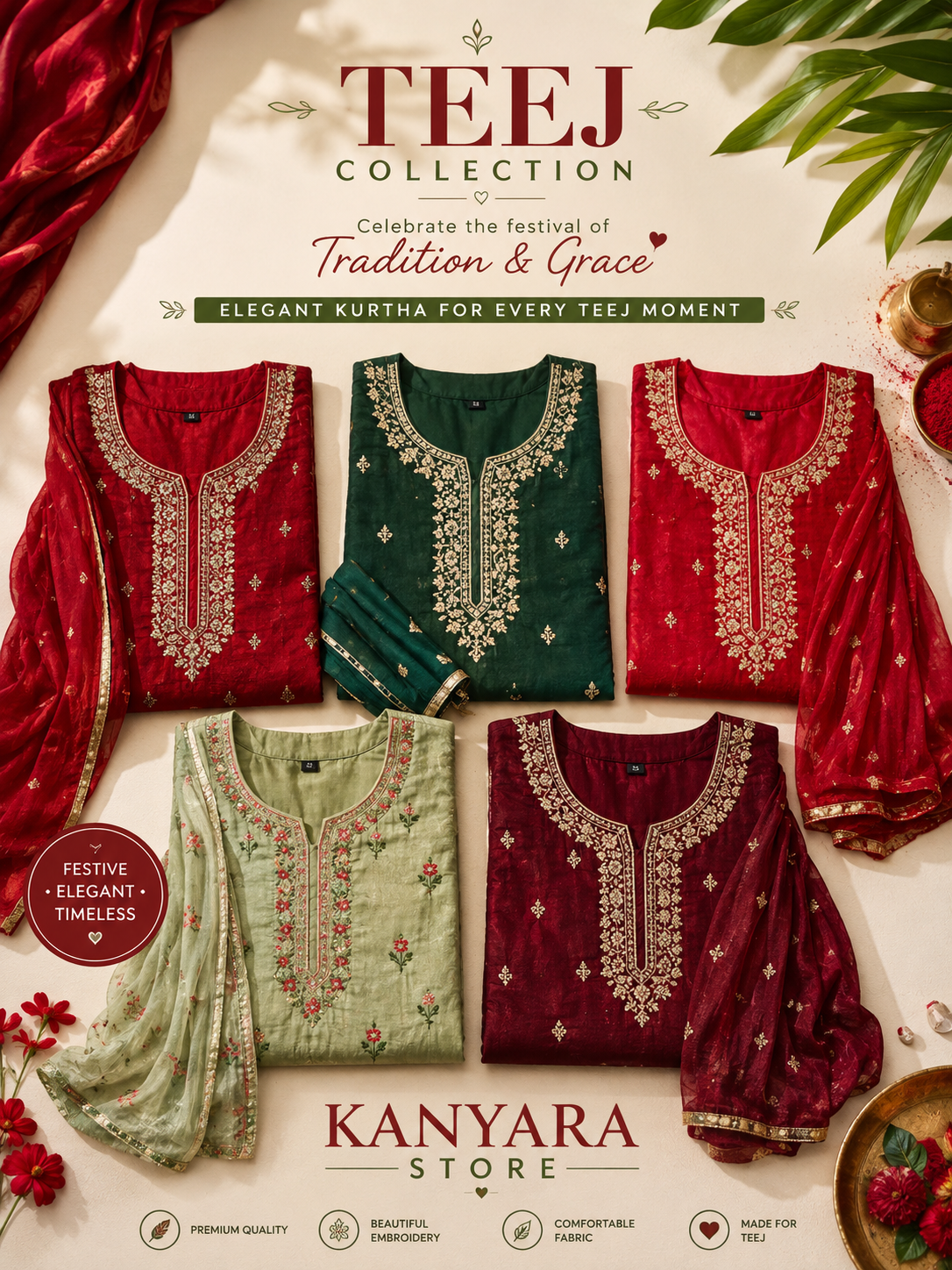 KANYARA Teej Kurthi collection