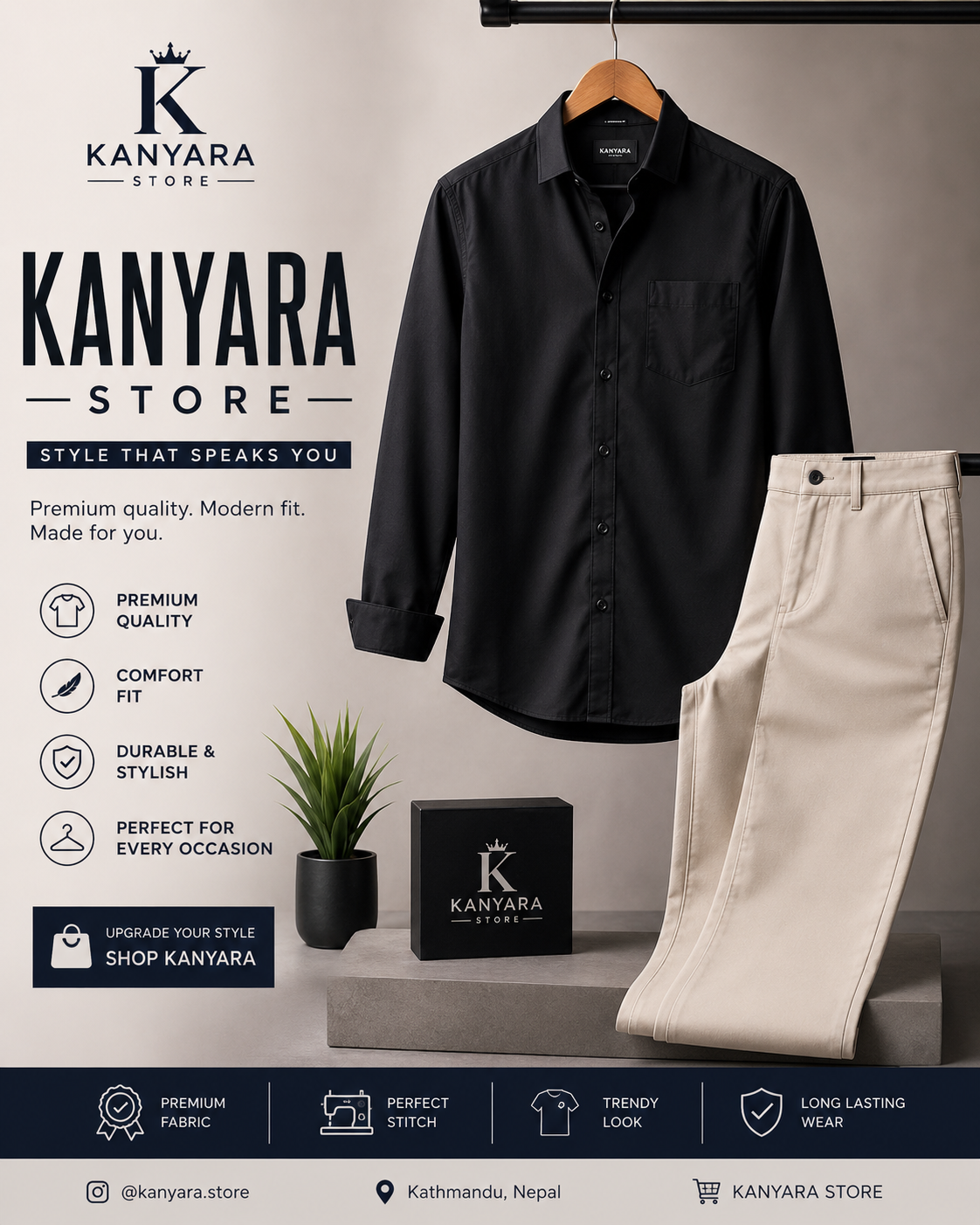 KANYARA shirt and pant set